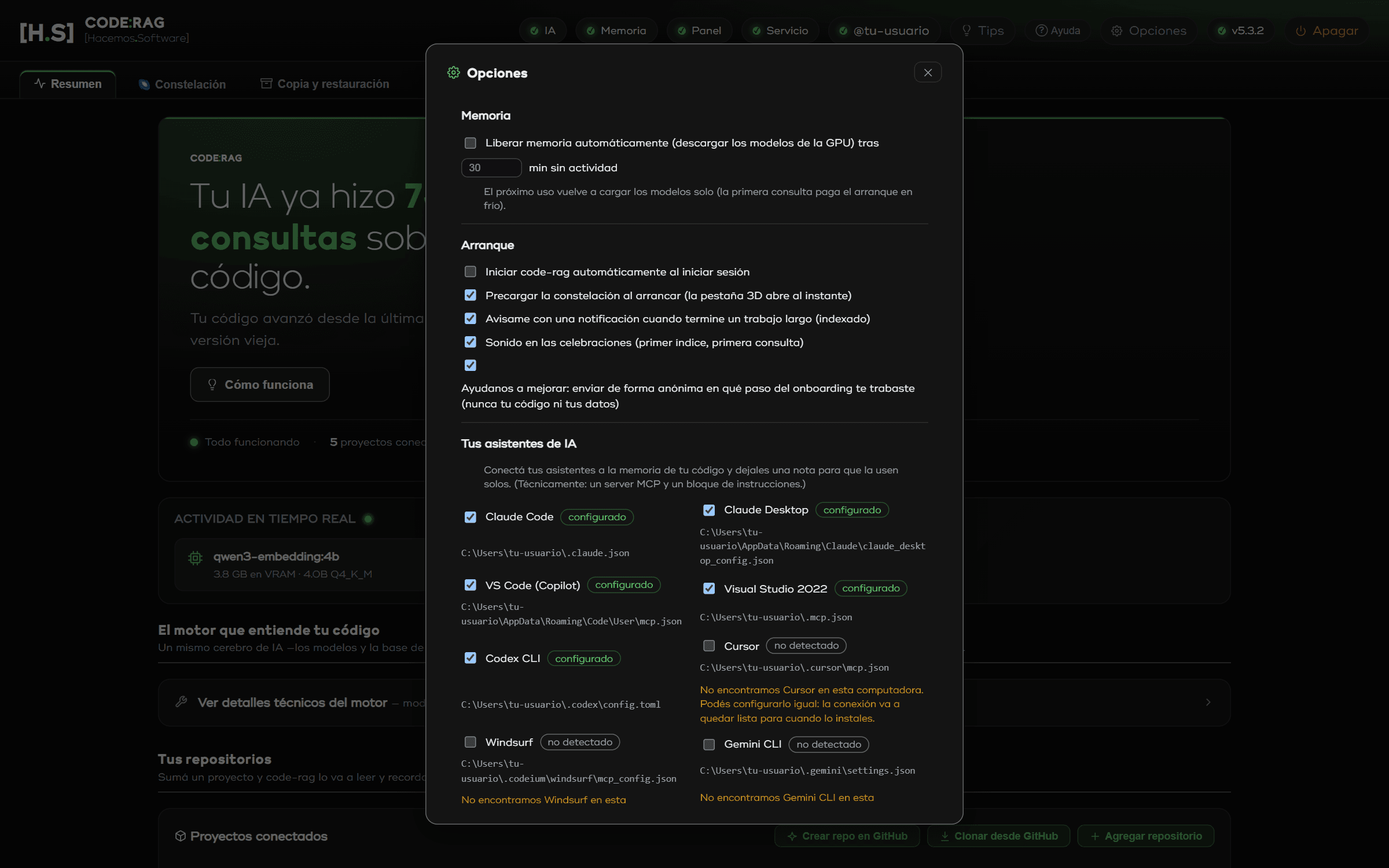 Connect your assistants in two clicks